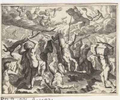 Bacchus helpt de Titanen verslaan