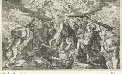 Bacchus helpt de Titanen verslaan