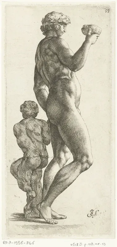 Bacchus met een jonge sater