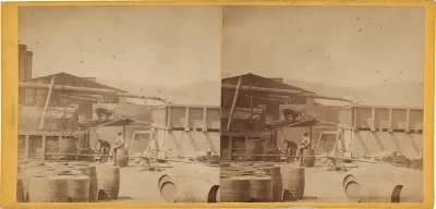 Back of Stills, Clark & Sumner, Standard Petroleum Refinery, Pittsburg, Pennsylvania