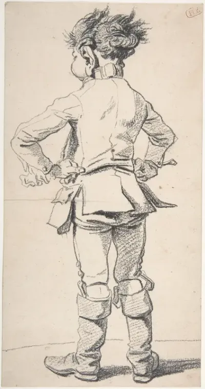 Back View of a Roman Servant Boy