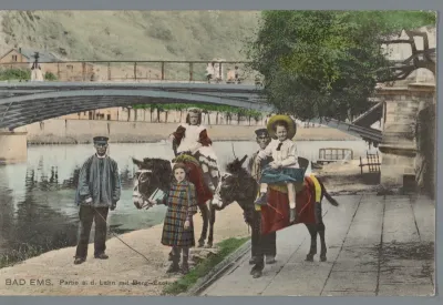 Bad Ems. Partie a.d. Lahn mit Berg-Esel