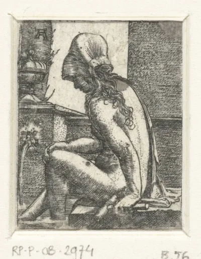 Badende vrouw