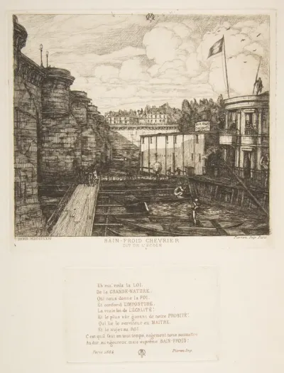 Bain-froid Chevrier (Chevrier's cold bath establishment, or The School Baths, Paris)