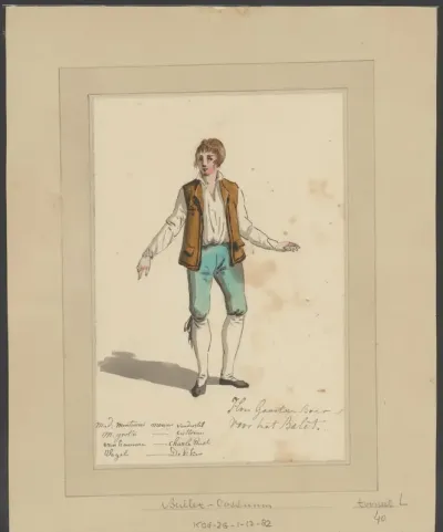 Balletkostuum voor de Hongaarse boer