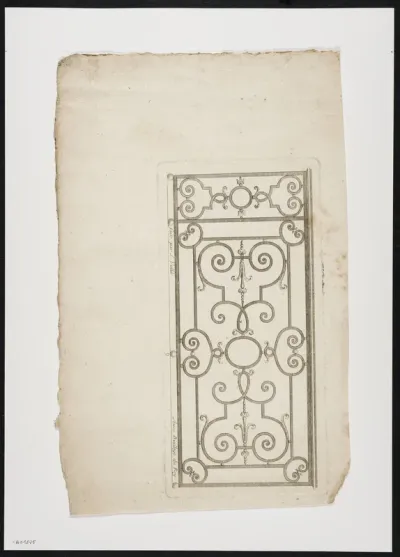 Ballustrade in wrought iron