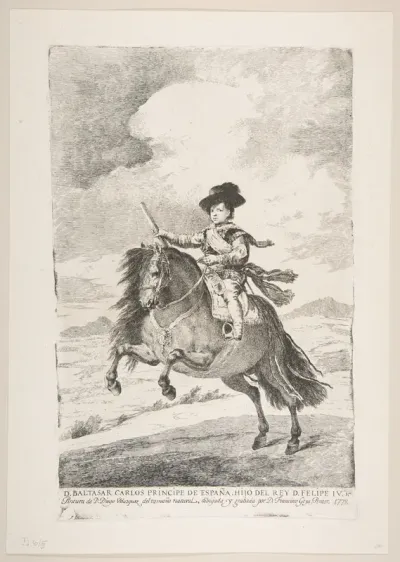 Baltasar Carlos on horseback