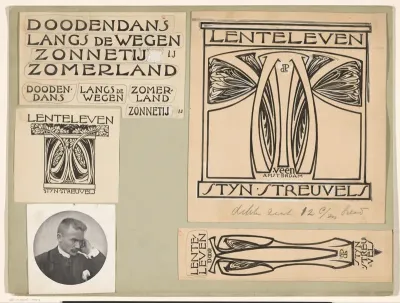 Band- en boekrugontwerpen voor: Stijn Streuvels, Lenteleven, c. 1899-1903