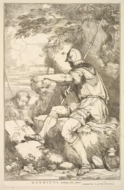 Banditti Taking His Post, from "Fifteen Etchings Dedicated to Sir Joshua Reynolds"