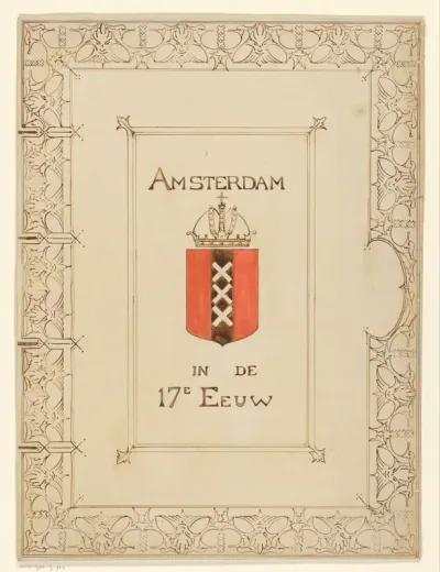 Bandontwerp voor: Amsterdam in de 17e eeuw, zonder jaar