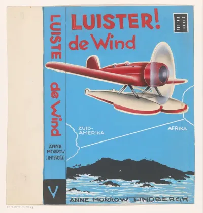 Bandontwerp voor: Anne Morrow Lindbergh, Luister! De wind (Listen! The wind), 1939