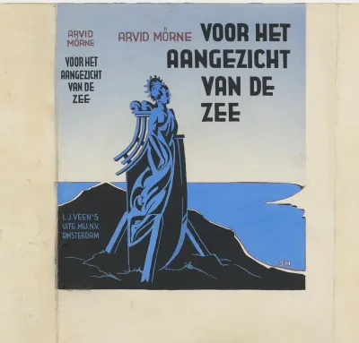 Bandontwerp voor: Arvid Mörne, Voor het aangezicht van de zee (Inför havets anlete), 1938