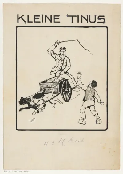 Bandontwerp voor: B. Wiggers van IJsselstein, Kleine Tinus, 1910
