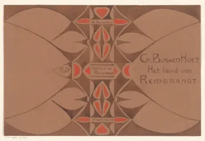 Bandontwerp voor: Cd. Busken Huet, Het land van Rembrand, 1898