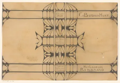 Bandontwerp voor: Cd. Busken Huet, Het land van Rembrand, 1898