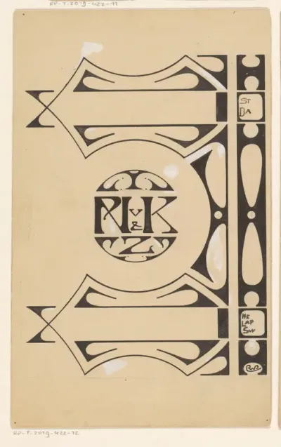 Bandontwerp voor de achterzijde van: Hélène Lapidoth-Swarth, Stille dalen, 1898
