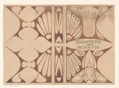 Bandontwerp voor: Dichters van dezen tijd, c. 1899
