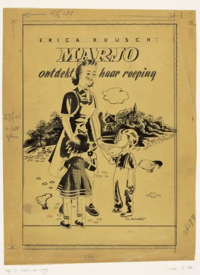 Bandontwerp voor: Erica Ruijsch, Marjo ontdekt haar roeping, 1946