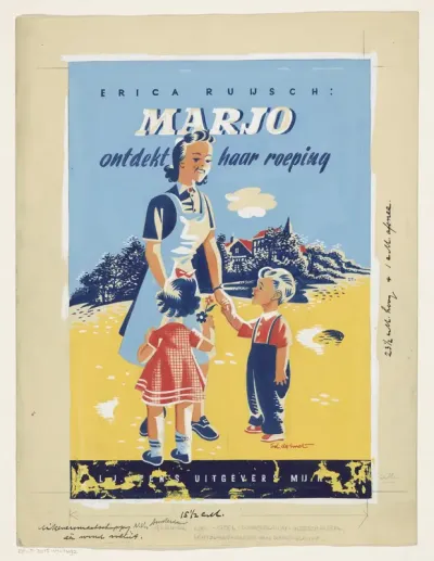 Bandontwerp voor: Erica Ruijsch, Marjo ontdekt haar roeping, 1946