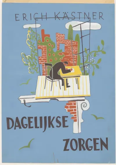 Bandontwerp voor: Erich Kästner, Dagelijkse zorgen. Liedjes en proza 1945-1948 (Der tägliche Kram), 1950