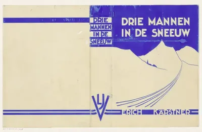 Bandontwerp voor: Erich Kästner, Drie mannen in de sneeuw (Drei Männer im Schnee), c. 1935-1939