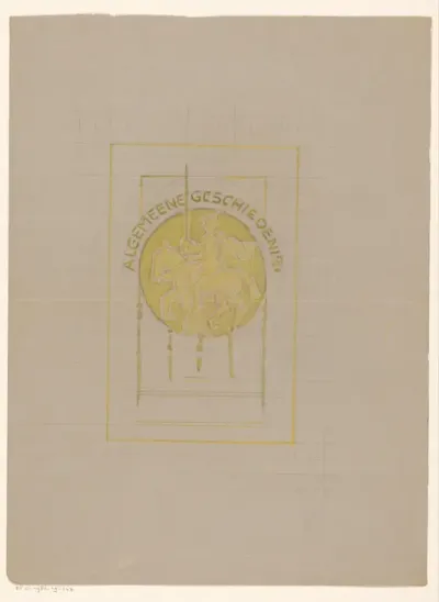 Bandontwerp voor: Ernest Granger's kleine algemeene geschiedenis, 1933