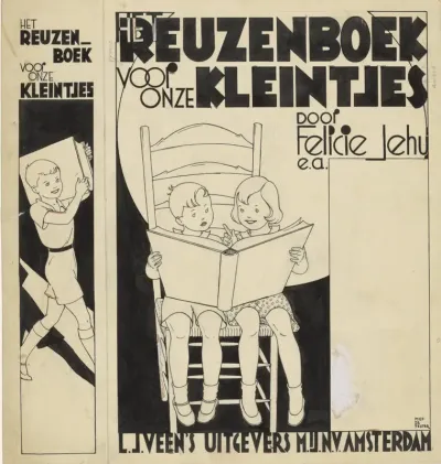 Bandontwerp voor: Felicie Jehu e.a., Het reuzenboek voor onze kleintjes, 1937