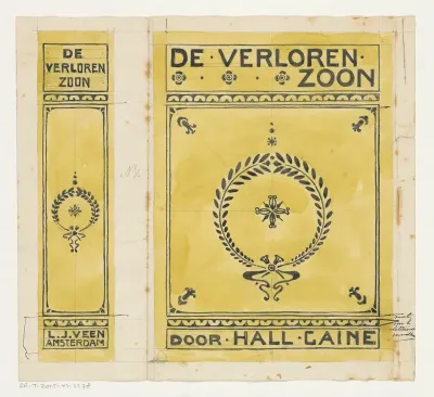 Bandontwerp voor: Hall Caine, De verloren zoon (The prodigal son), c. 1904-1919