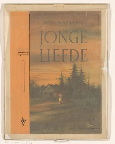 Bandontwerp voor: Hendrik Pontoppidan, Jonge liefde (Ung Elskov en Minder), 1947