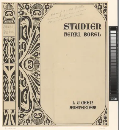 Bandontwerp voor: Henri Borel, Studiën, 1898