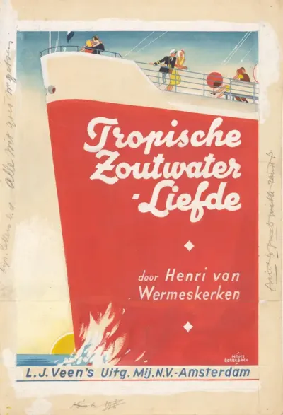 Bandontwerp voor: Henri van Wermeskerken, Tropische zoutwaterliefde, 1932