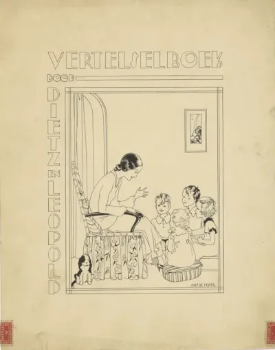Bandontwerp voor: Henriette Dietz en Katharina Leopold, Vertelselboek, c. 1915-1934