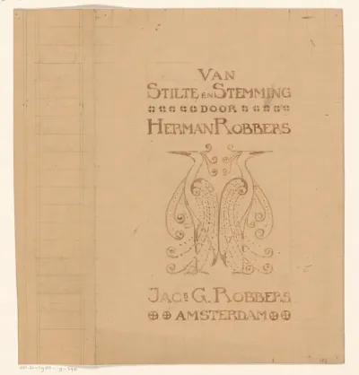 Bandontwerp voor: Herman Robbers, Van stilte en stemming, 1905