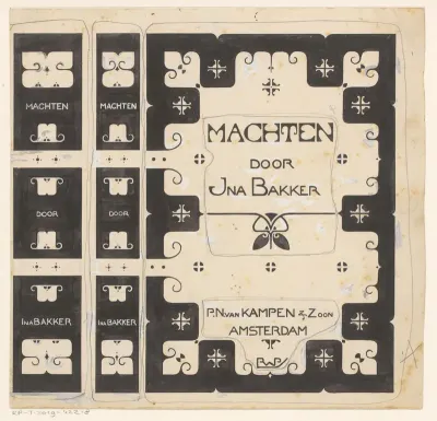 Bandontwerp voor: Ina Boudier-Bakker, Machten, 1902