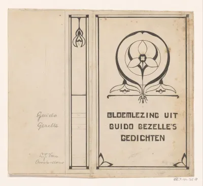 Bandontwerp voor: J. Aleida Nijland, Bloemlezing uit Guido Gezelle's gedichten, c. 1904-1940