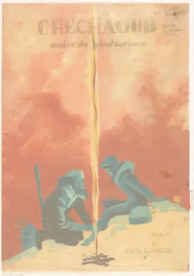 Bandontwerp voor: Jack London, Chechaquo onder de goudzoekers (Chechaquo and old timers), 1958