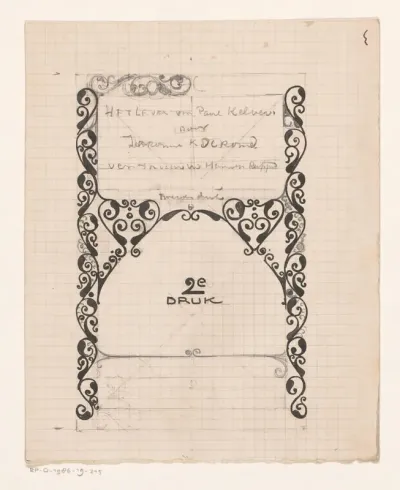 Bandontwerp voor: Jerome K. Jerome, Het leven van Paul Kelver, c. 1923