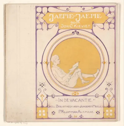 Bandontwerp voor: Joh. C. Kievit, Jaepie-Jaepie. In de vacantie, c. 1905-1931