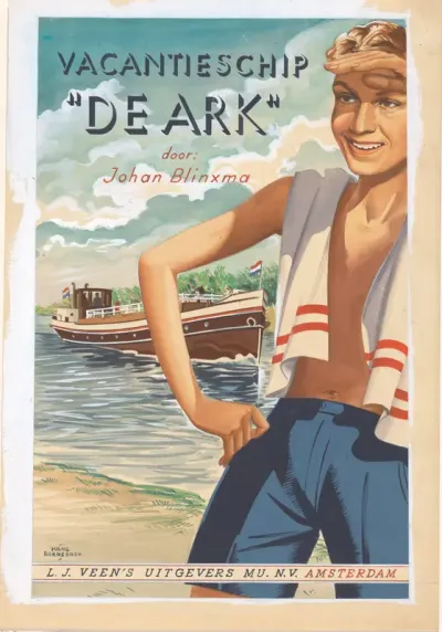 Bandontwerp voor: Johan Blinxma, Vacantieschip "De Ark", c. 1947