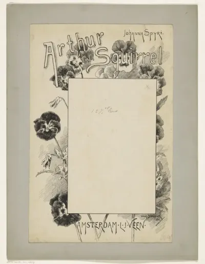 Bandontwerp voor: Johanna Spyri, Arthur en Squirrel, c. 1888-1893