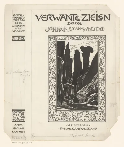 Bandontwerp voor: Johanna van Woude, Verwante zielen, 1907