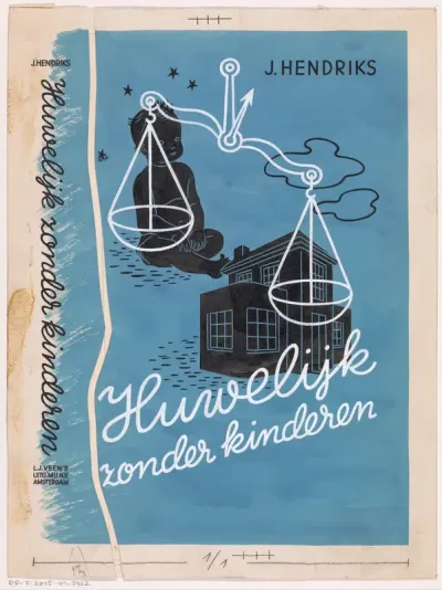 Bandontwerp voor: John Hendriks, Huwelijk zonder kinderen, 1941
