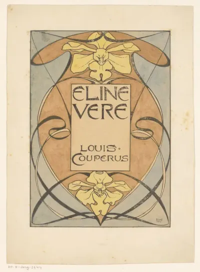 Bandontwerp voor: Louis Couperus, Eline Vere, 1898