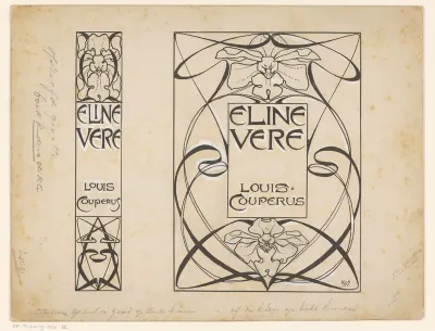 Bandontwerp voor: Louis Couperus, Eline Vere, 1898