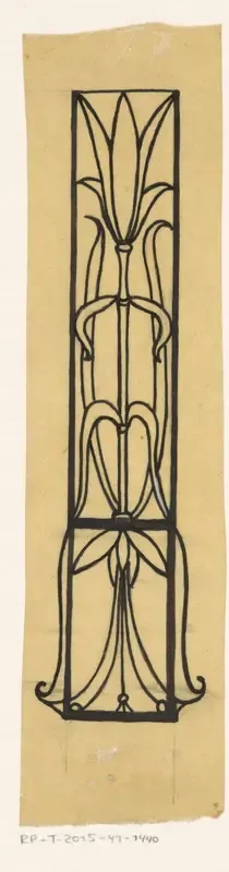 Bandontwerp voor: Louis Couperus, Extaze: een boek van geluk, 1894