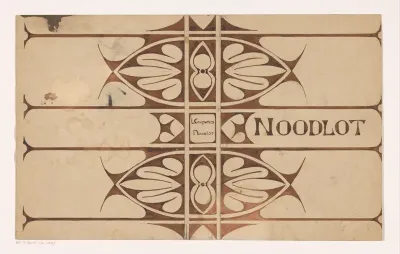 Bandontwerp voor: Louis Couperus, Noodlot, 1898