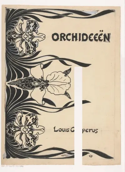 Bandontwerp voor: Louis Couperus, Orchideeën, 1895