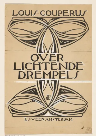 Bandontwerp voor: Louis Couperus, Over lichtende drempels, 1902