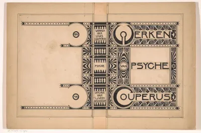 Bandontwerp voor: Louis Couperus, Psyche, 1904