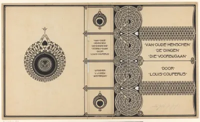 Bandontwerp voor: Louis Couperus, Van oude menschen, de dingen die voorbijgaan, 1906